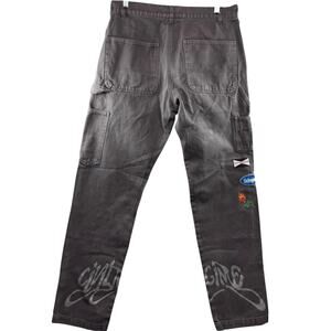 Civilregime Gray Heavyweight Canvas Carpenter Pant Embroidered Men Size 28